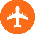 丸枠付きの飛行機のアイコン素材 4.png