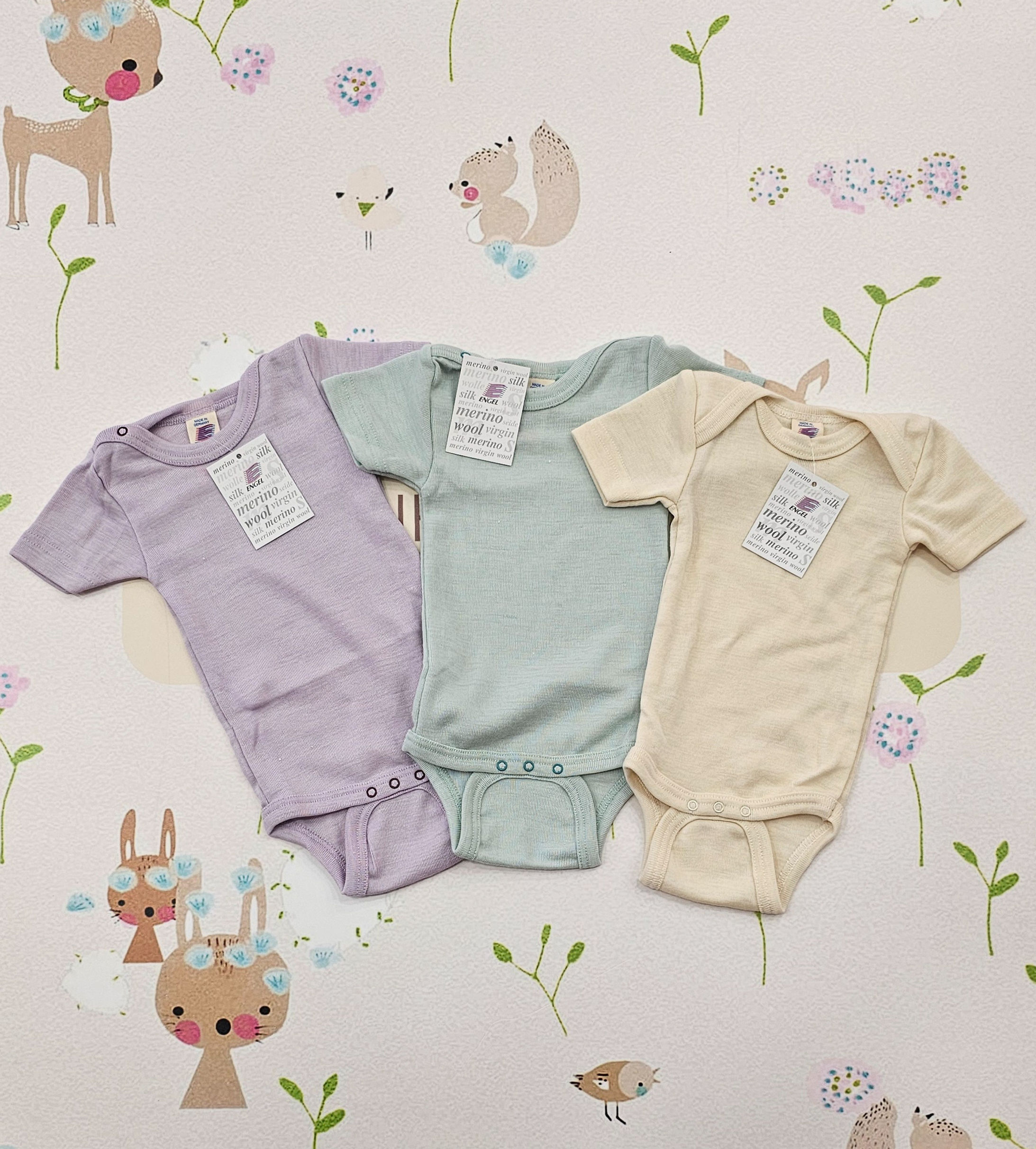 1 pz. Body Verde menta Lana-seta Engel