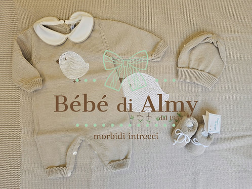 Corredino Nascita Uccellino - Handmade -Made in Italy
