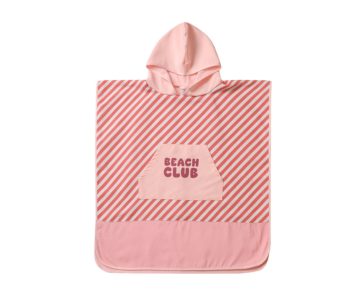 Poncho Spiaggia Stripes Bloom & Blush