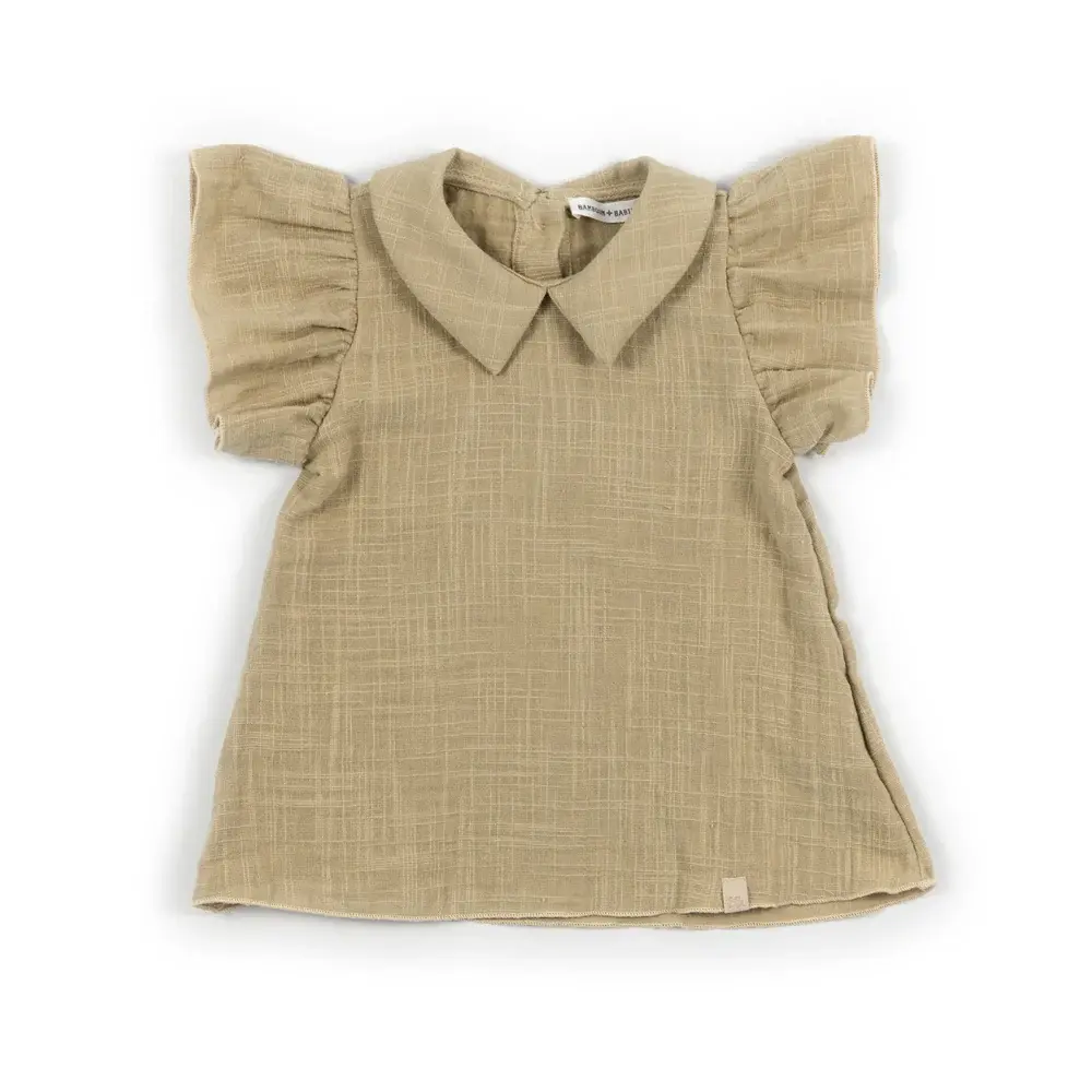Vestito in Lino Look - MUSTARD 270