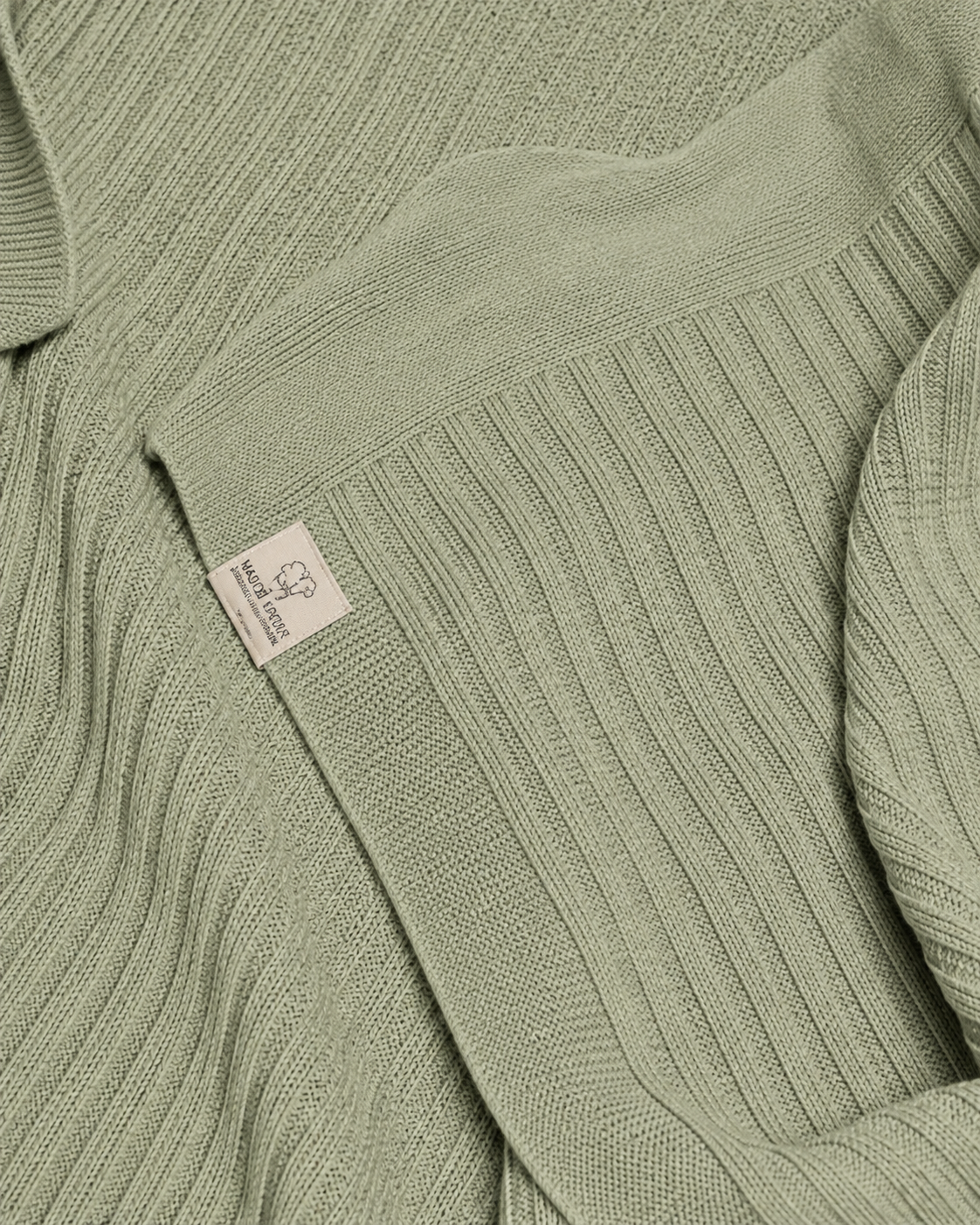 Copertina neonato ''pistacchio'' primalana in pura lana vergine merino extr