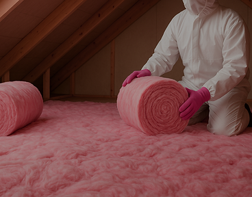 Man with pink insulation in NJ