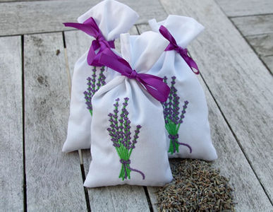 Lag duftposer med tørket lavendel!
