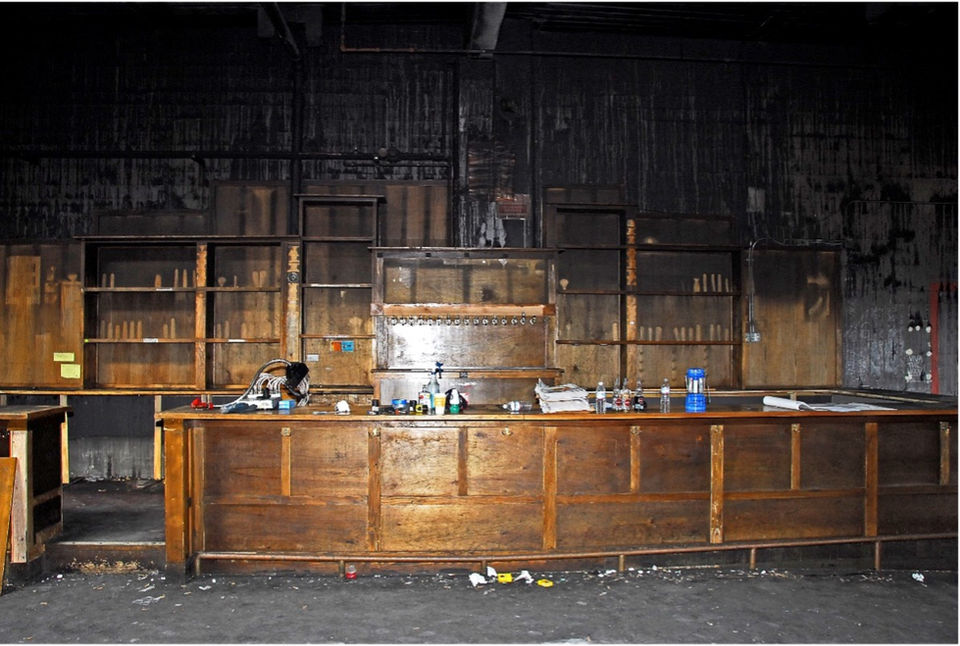 Hooverville Bar electrical fire damage