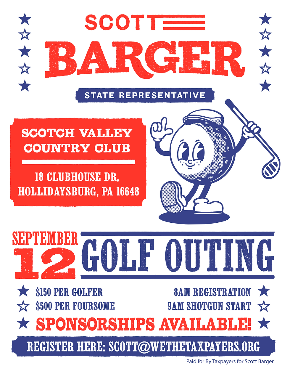 You Are Invited To A Golf Outing In Support Of Representative Scott Barger