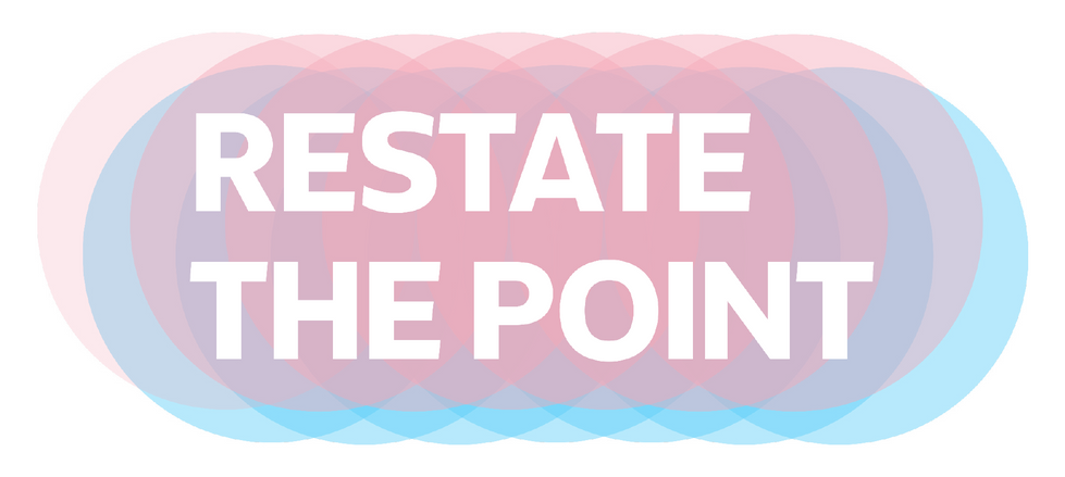 Restate The Point - Text Logo