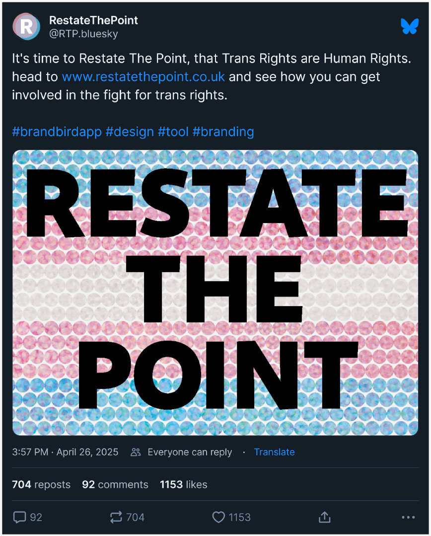 Restate The Point - Social Media Post