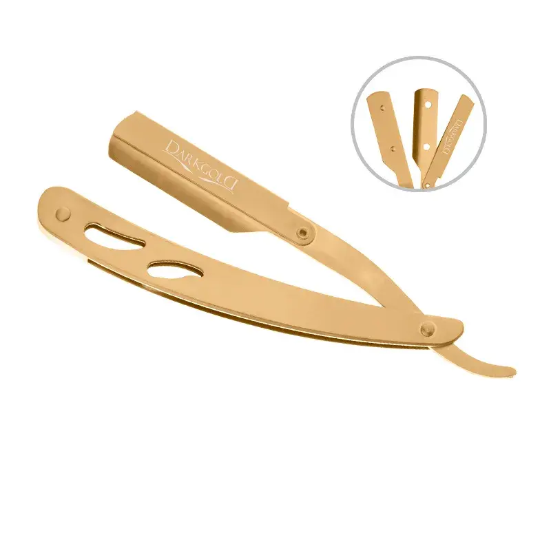 DarkGold Navajera 3 Cuerpos Metálico Dorado