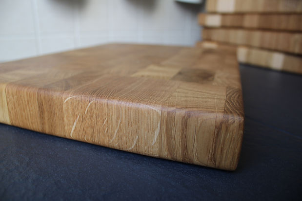 Stirnholz Schneidebrett aus Holz Eiche