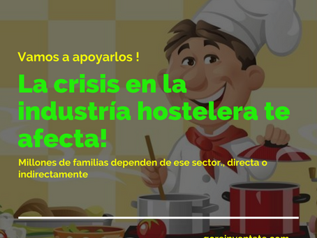 Crisis en el sector de hostelería y restauración.