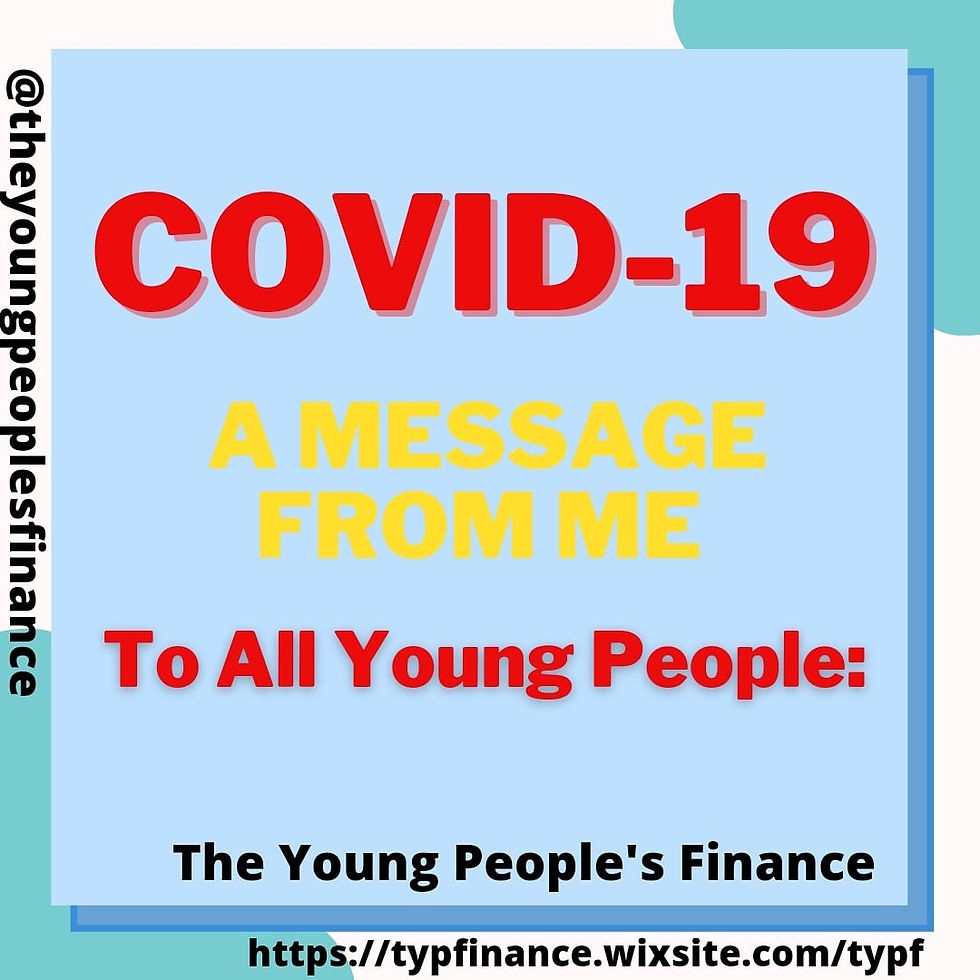 To All Young People, from me to you: