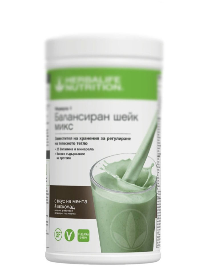 Шейк с вкус на мента и шоколад 550g