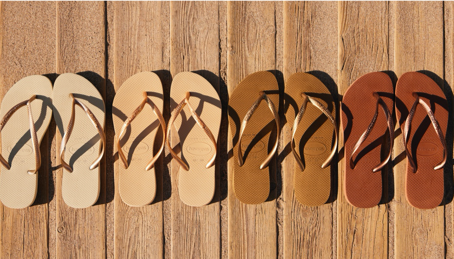 Havaianas Slim têm uma nova linha em tons neutros