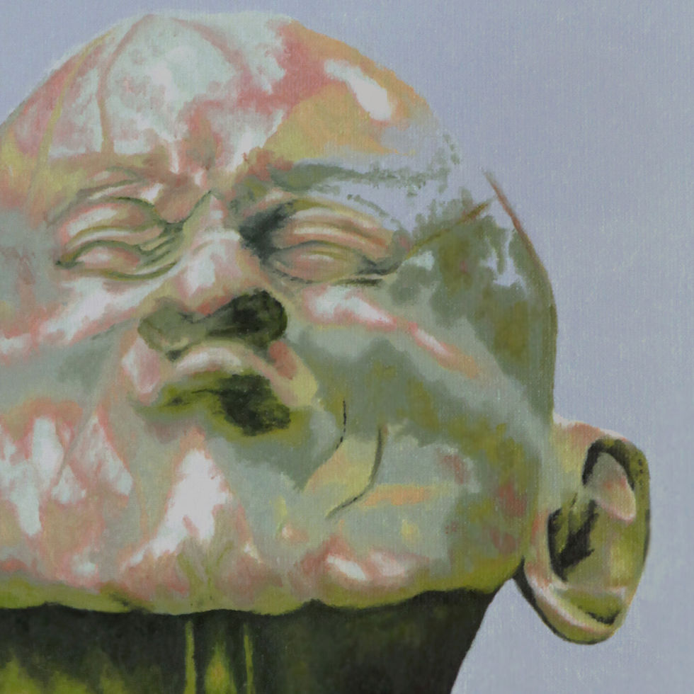 Thumbnail: Art-Oil painting on canvas-Inspiré de la seconde Tête au Bec de Messerschmidt-MercedesSoret-Collection_Messerschmidt_Détail2