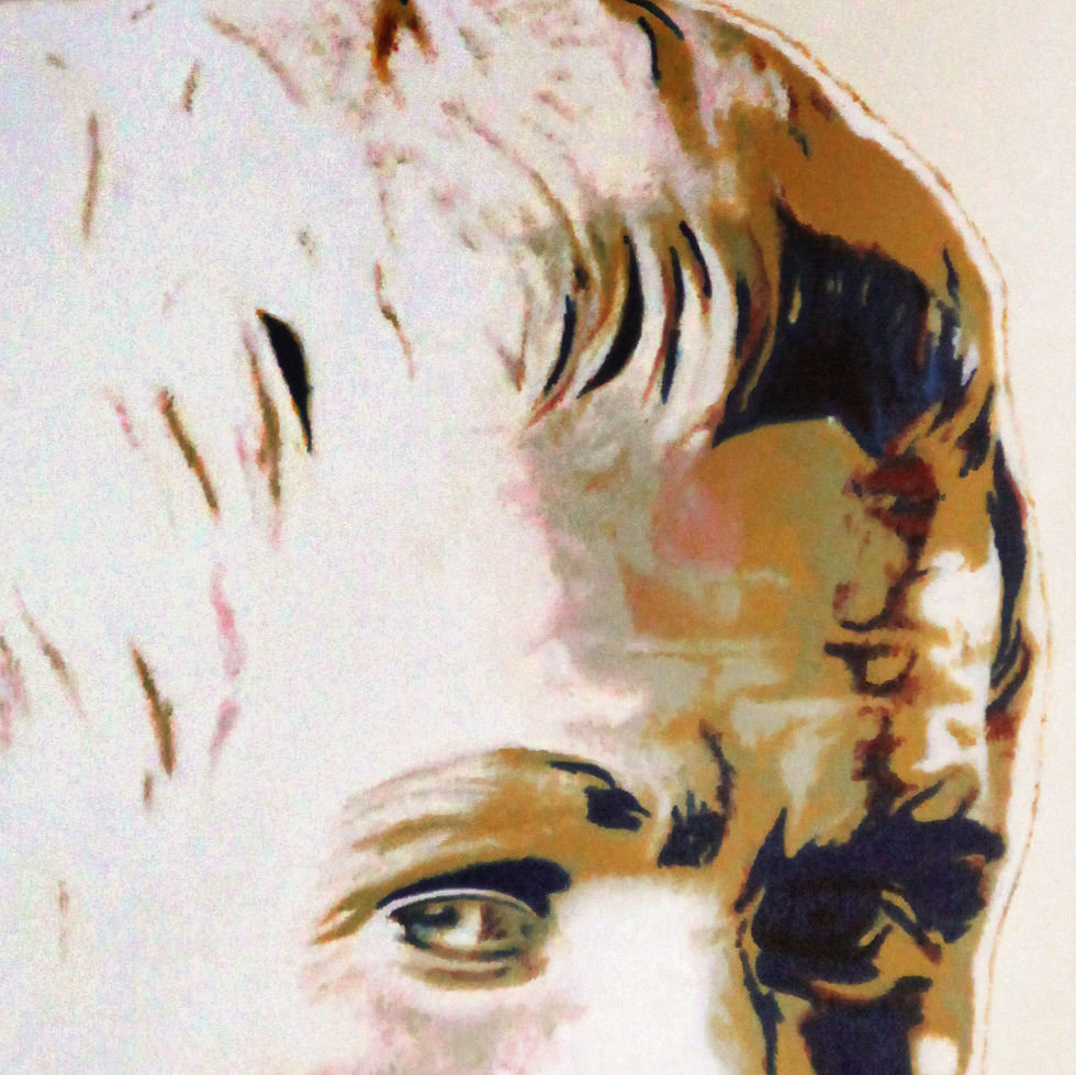 Miniature : Art-Oil painting on canvas-Inspiré du buste de Rousseau à l'antique de Houdon-MercedesSoret-Collection_Les philosophes_Détail2