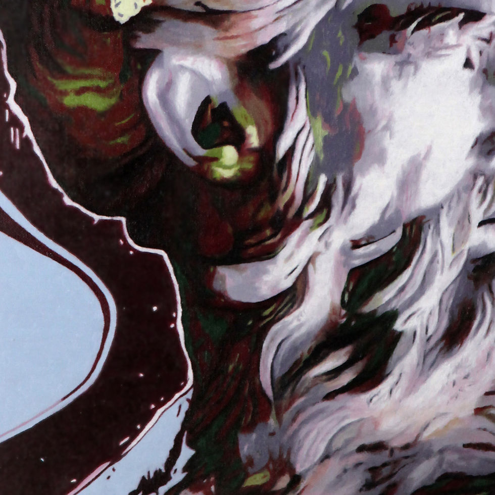 Miniature : Art-Oil painting on canvas-Inspiré du Neptune de Adam-MercedesSoret-Collection_Mythologie-Détail2