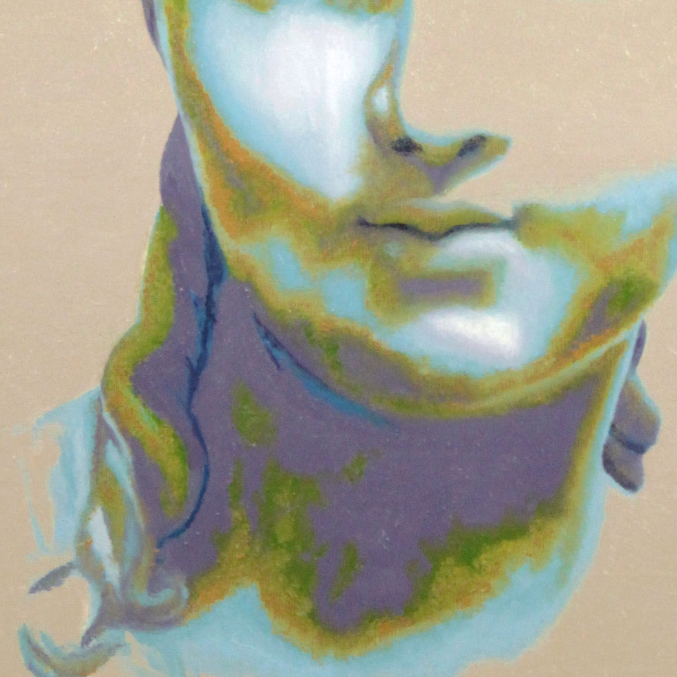 Thumbnail: Art-Oil painting on canvas-Inspiré d'un buste de Jeune Femme du XIXème siècle-MercedesSoret-Collection_Homme,femme,enfant-Détail3