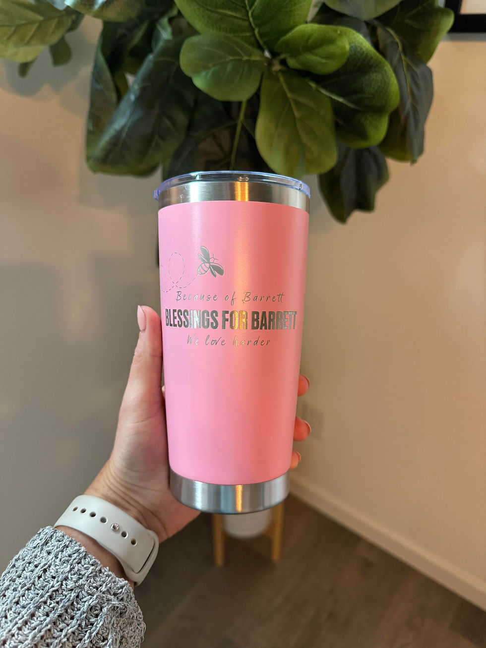 Thumbnail: 20oz Tumblers with Blessings for Barrett Logo