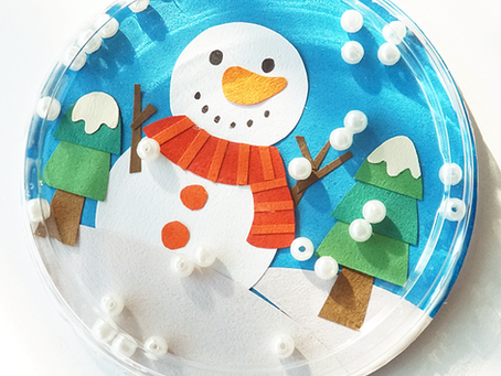 Easy Christmas Snow Globe Craft with DRAWINART!