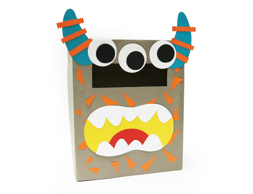 How to Make a Paper Bag Monster Mask for Halloween