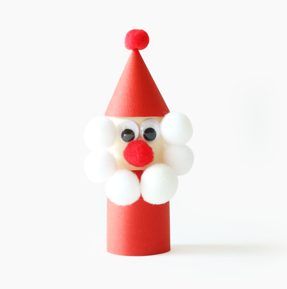 Easy Toilet Paper Roll Santa Craft For Kids