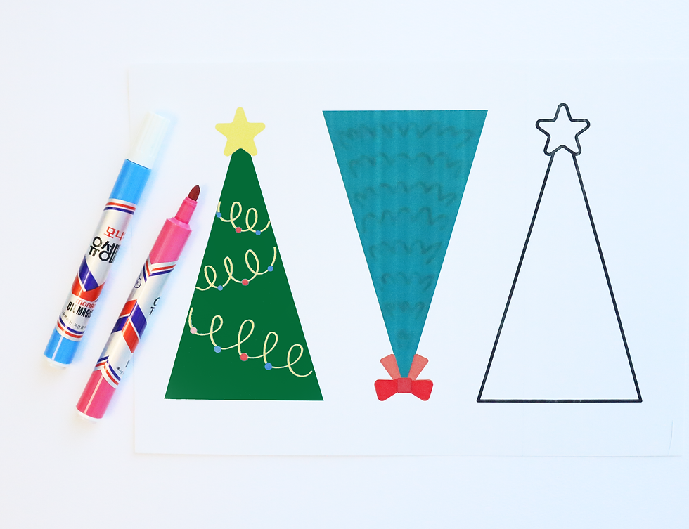 Bubble Wrap Winter Painting