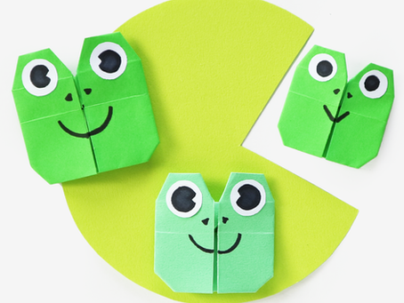 Frog Origami: A Playful Kids Craft Experience