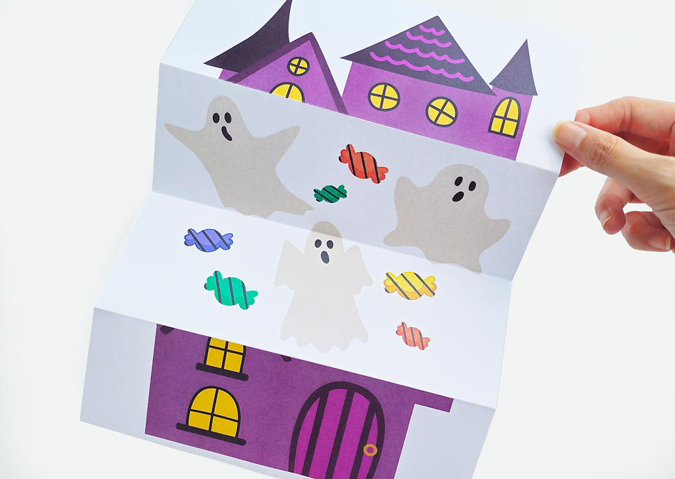 How to Make a Folding Surprise – Halloween Crafts Printables