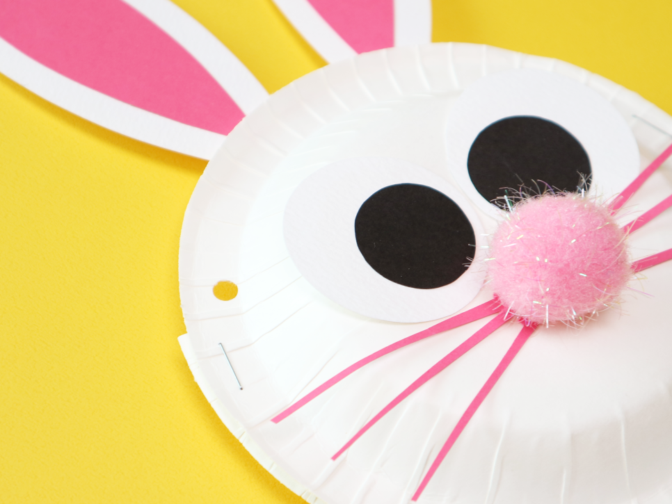 Easy Paper Plate Bunny Bag Fun kids craft for easter