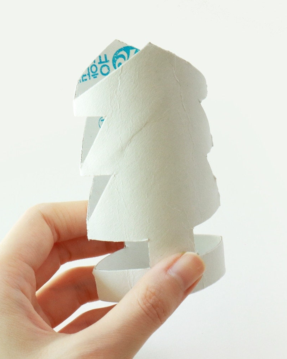 Toilet Paper Roll Christmas Trees