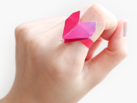 How to Make Paper Heart Ring – DRAWINART