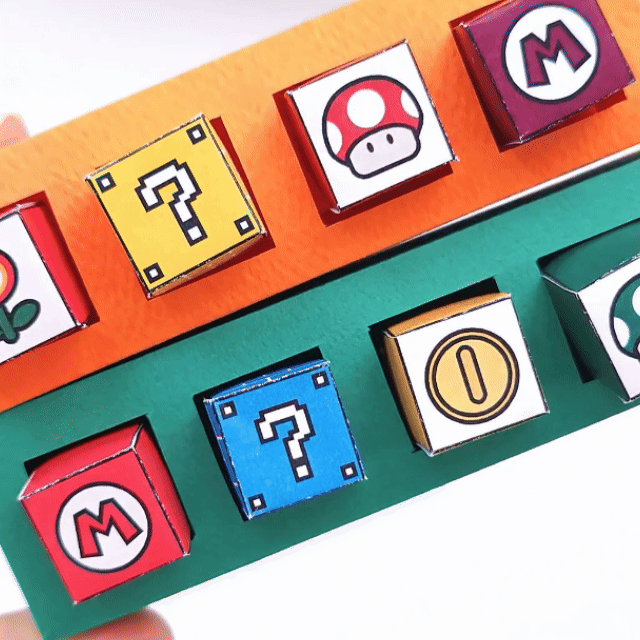 DIY Custom Paper Keycap Printable | Super Mario Keycap Craft for Kids