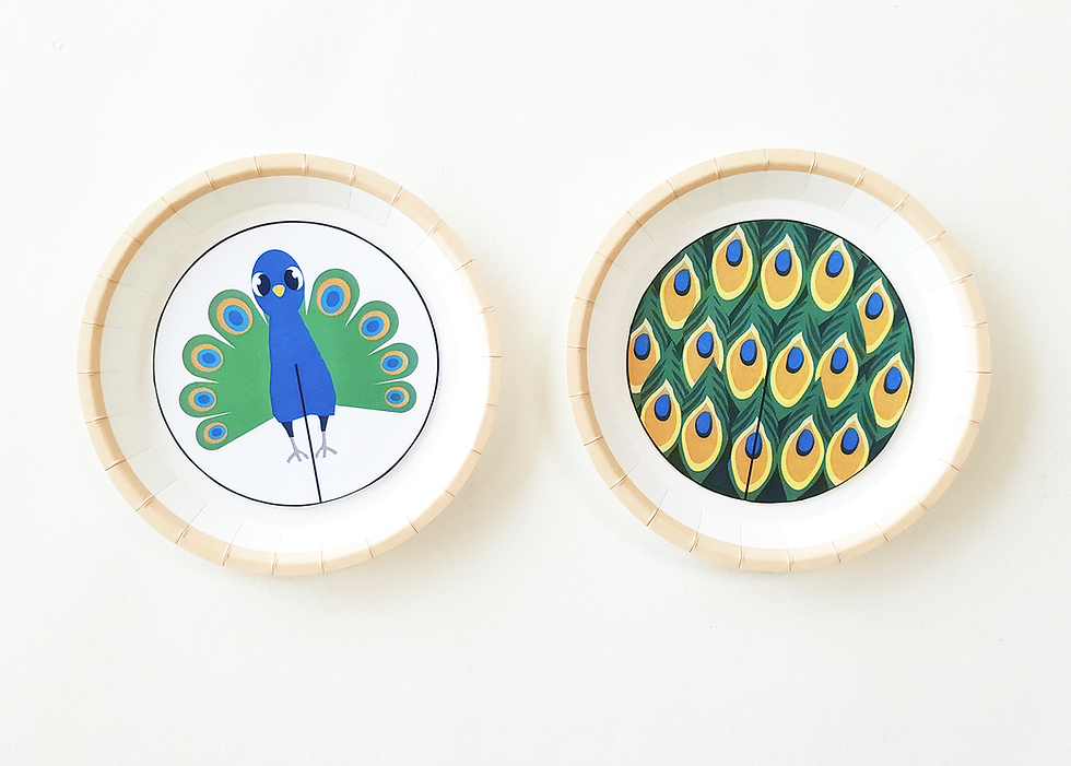 Animal Pattern Matching Craft Printable for Kids | Paper Plate Animal Craft
