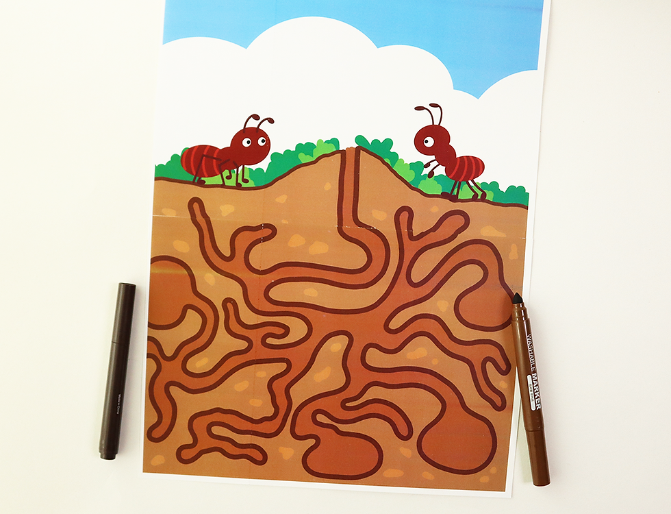 printable ant craft template