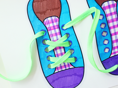 Printable Shoelace Tying Activity