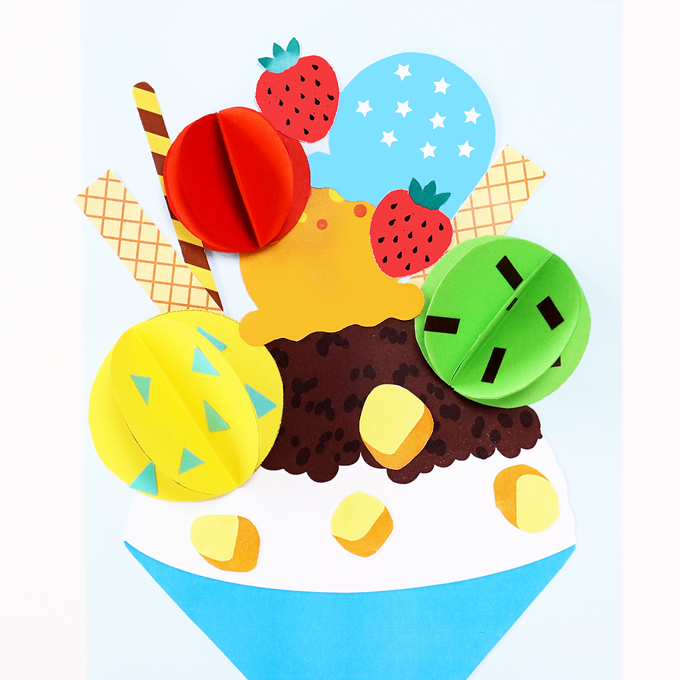 ice cream kid craft printable