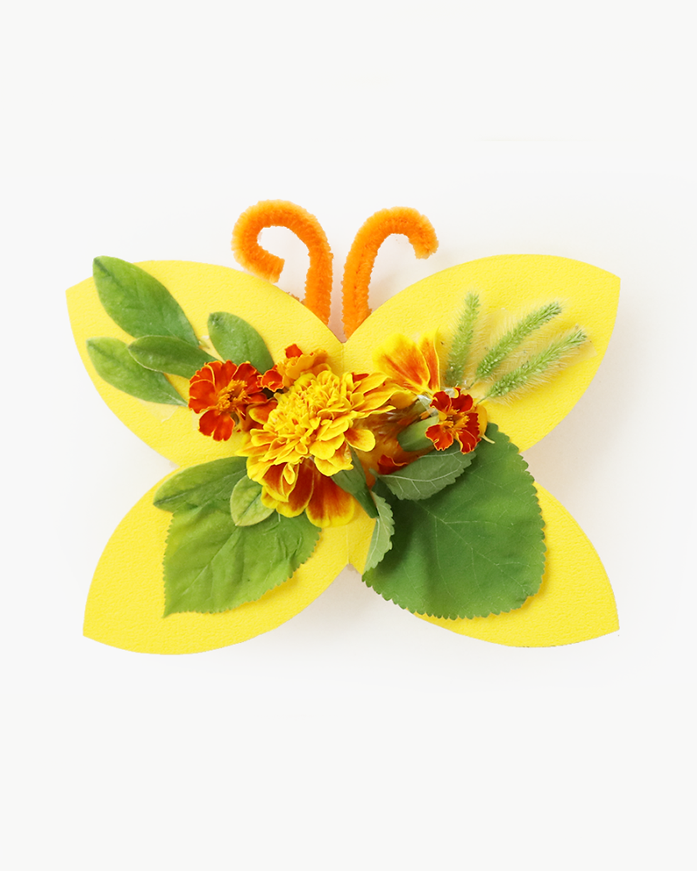 Spring Flower Butterfly Craft – Easy Outdoor Nature Activity for Kids