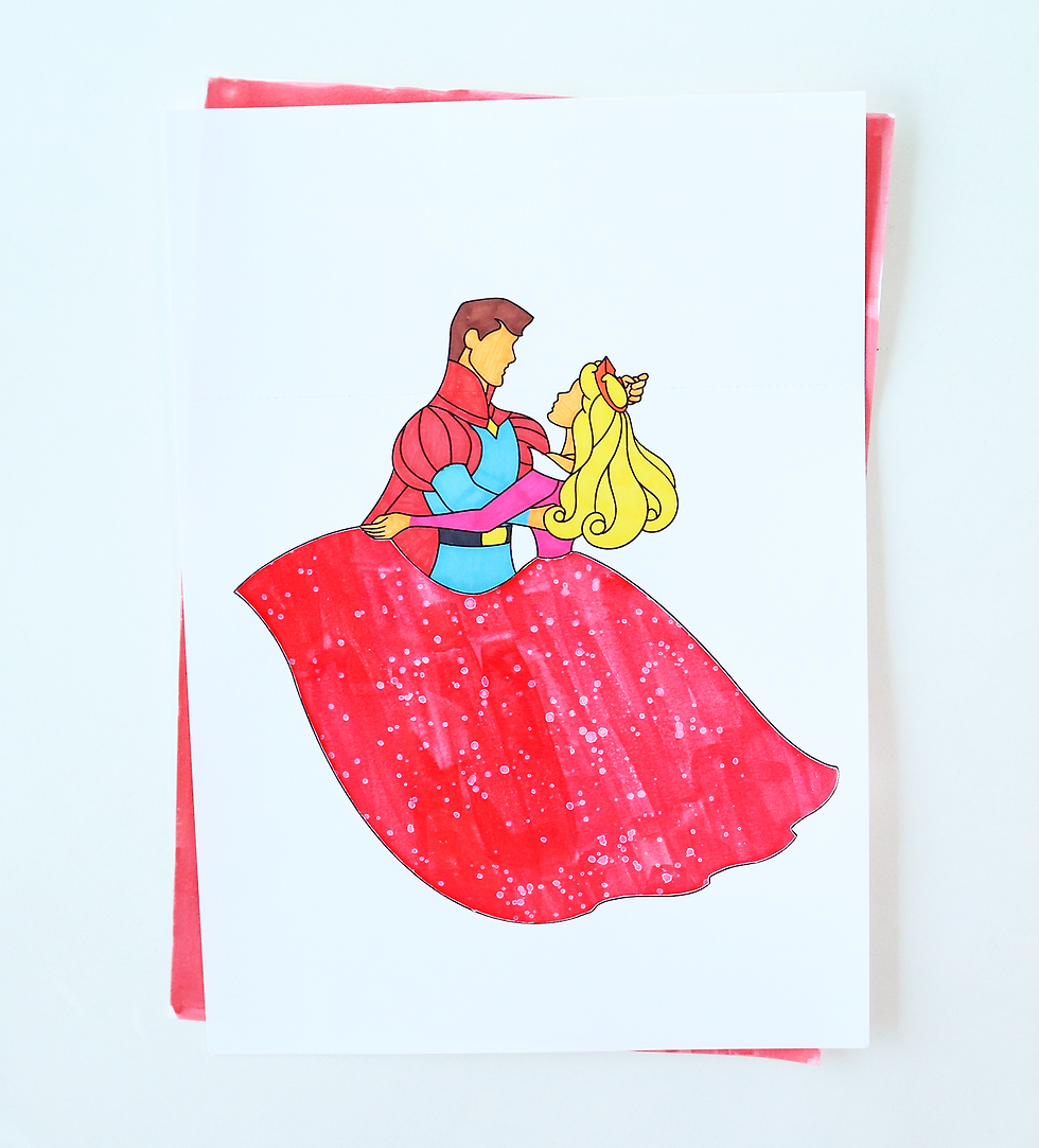 Disney Princess Watercolor Art for Kids Free Printable