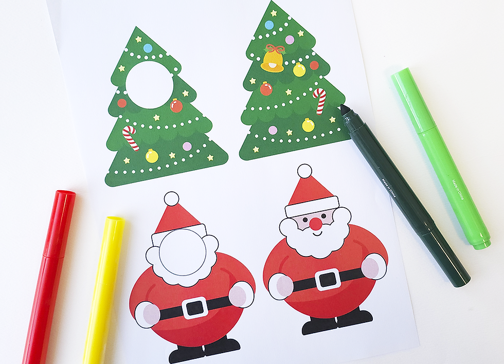 Custom Kids Face Christmas Ornament Printable