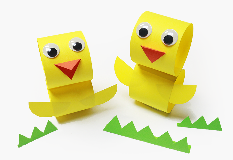 Construction Paper Chick Craft - Easy Peasy and Fun