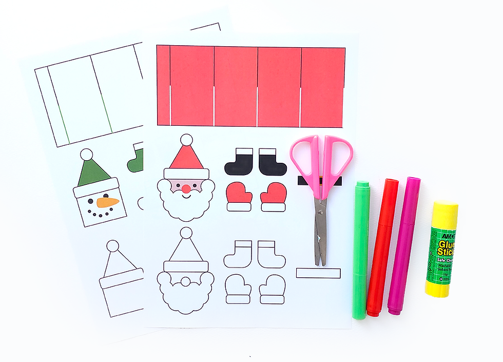 How to Make Dancing Santa Claus with Paper Christmas Craft Printable