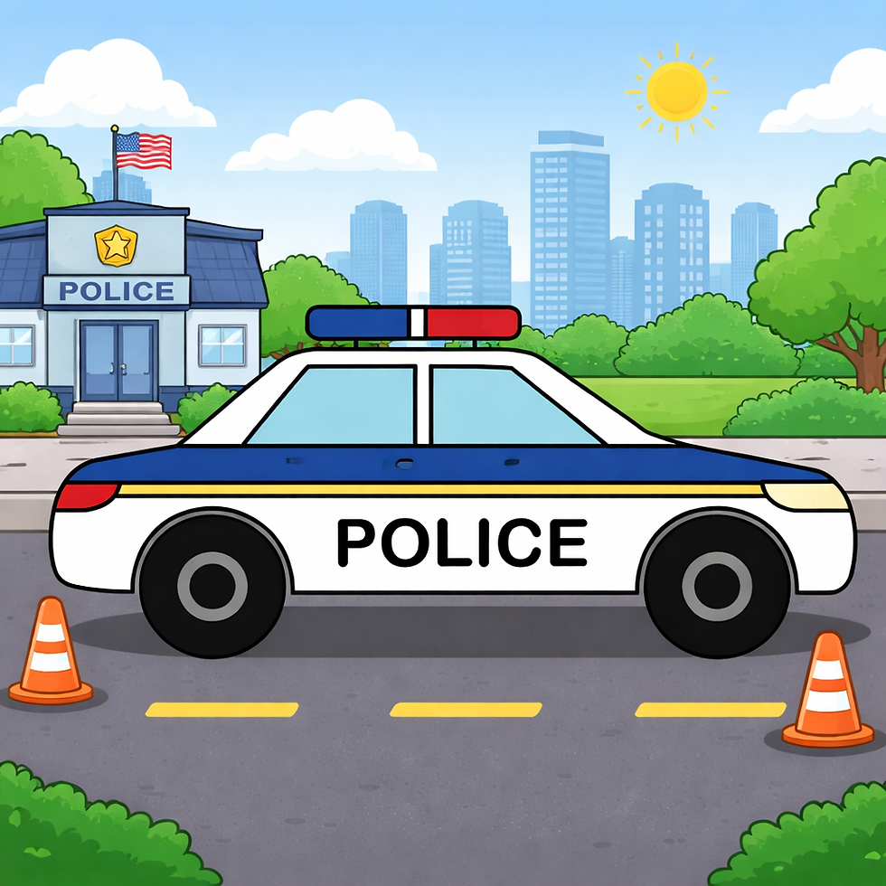 How To Draw A Police Car Free Printable
