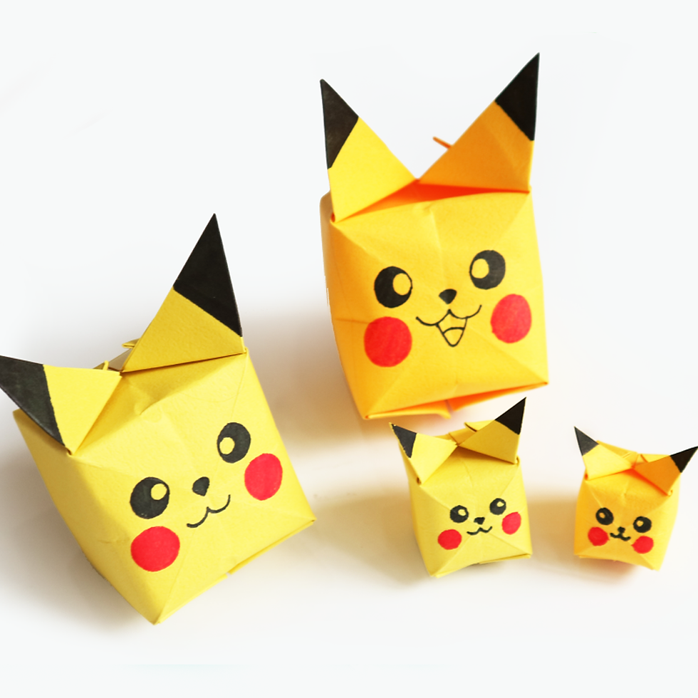 How to Make an Origami Pikachu – DRAWINART