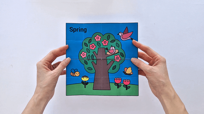 Four Seasons Endless Card with Printable