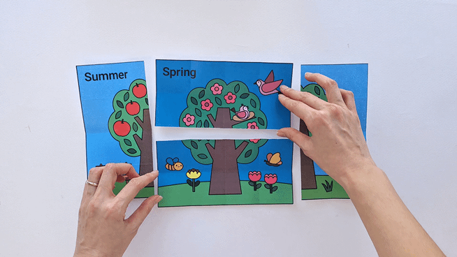 Four Seasons Endless Card with Printable