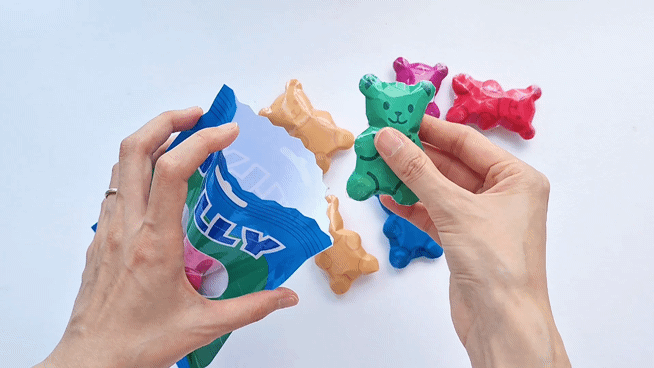 Paper Squishy Gummy Bear Bag Easy Crafts for Kids