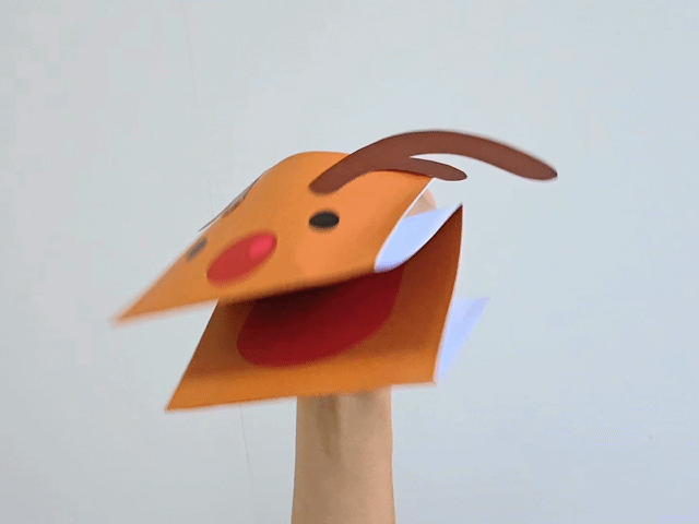 Christmas Hand Puppet Craft for Kids