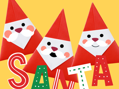 Easy Santa Origami for Kid