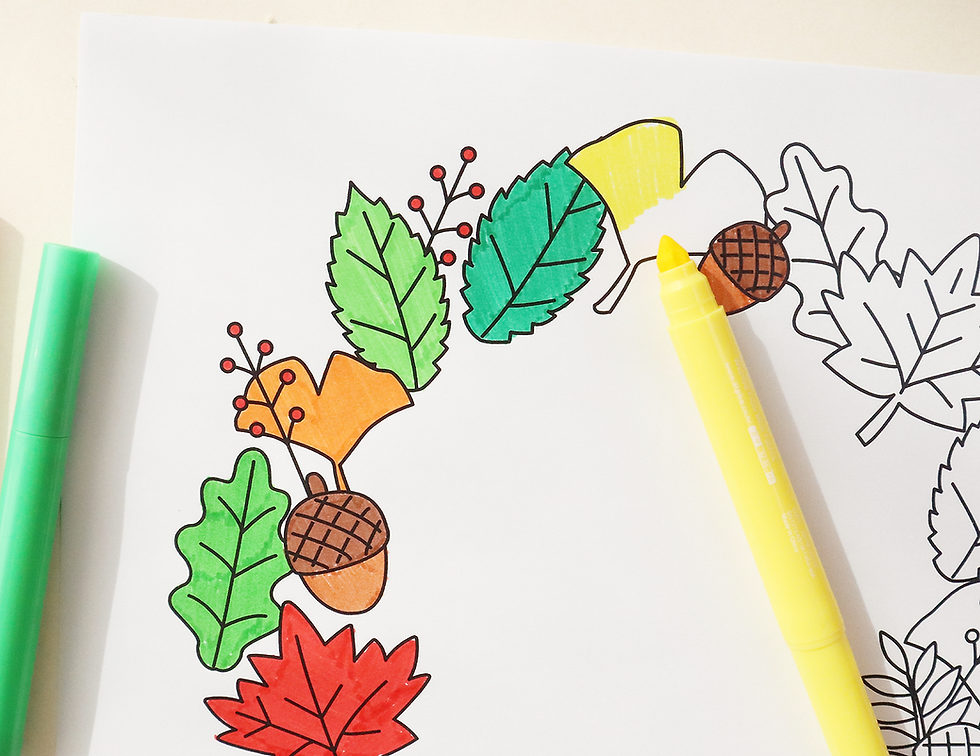 Fall Craft Printable Pop Up Cards with Animals
